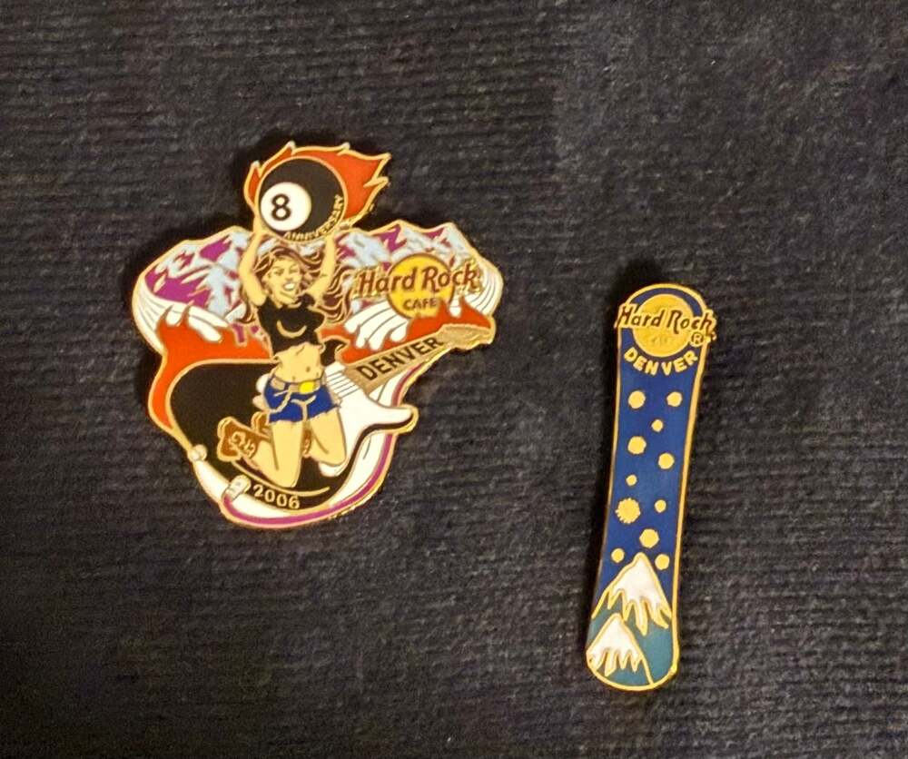 Hard Rock Cafe Denver Pins - Lot of 2